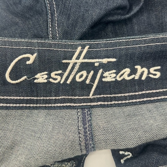 Ces’t Toi Wide Leg Embellished Jeans Size 9 Women’s - Picture 2 of 7